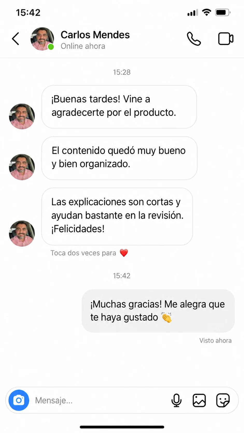 Testimonio de estudiante 1